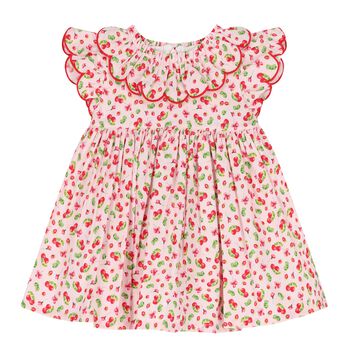 Baby Girls Pink Cherry Dress