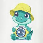 قميص أبيض بنقشة جلد التمساح للأولاد الصغار, 1, hi-res