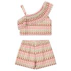 طقم شورتات محبوكة متعددة الألوان للبنات, 3, hi-res