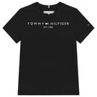 Boys Black Logo T-Shirt, 1, hi-res