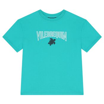 Boys Aqua Logo T-Shirt