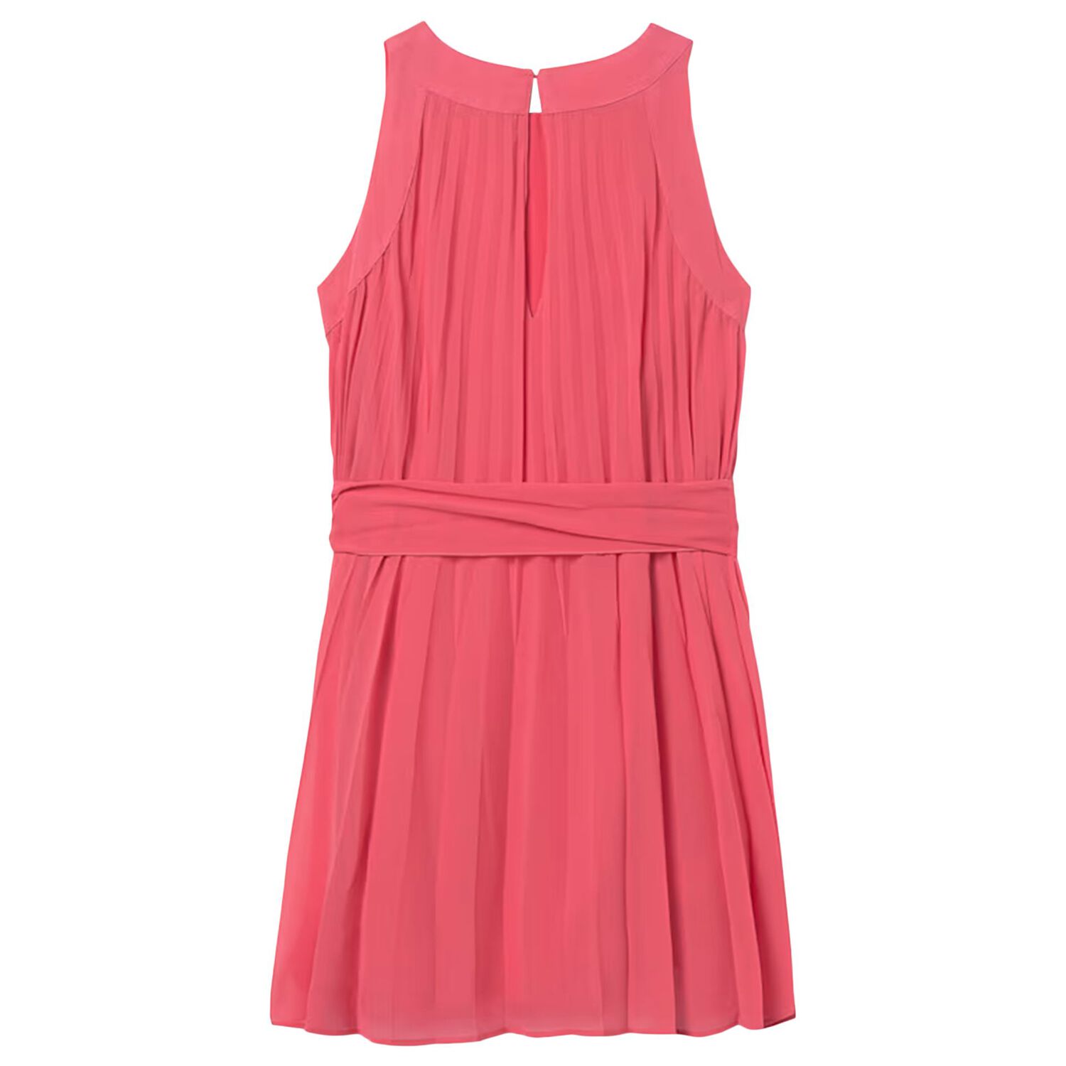 Girls Pink Pleated Dress, 1, hi-res