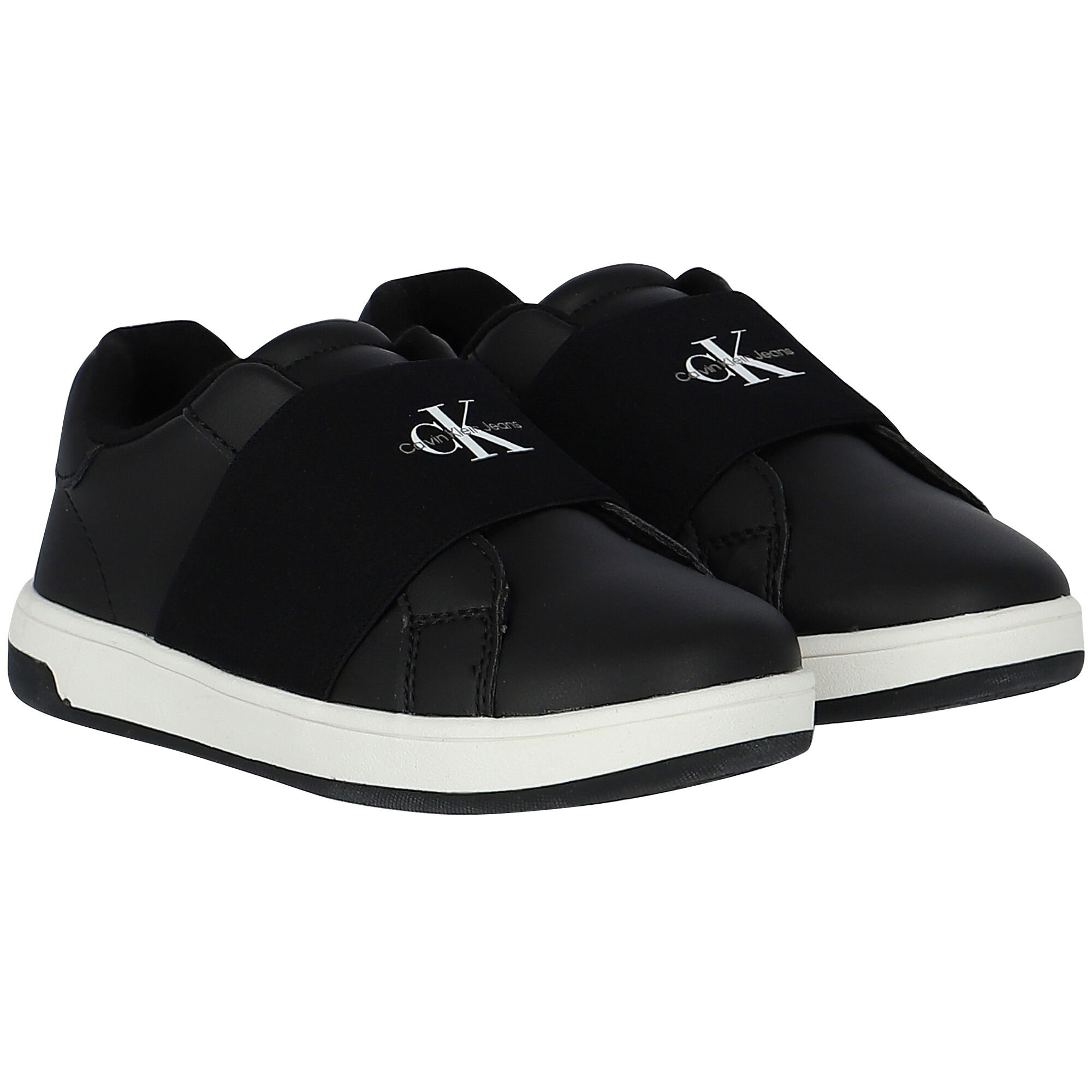 Calvin Klein Black Logo Trainers Junior Couture UAE