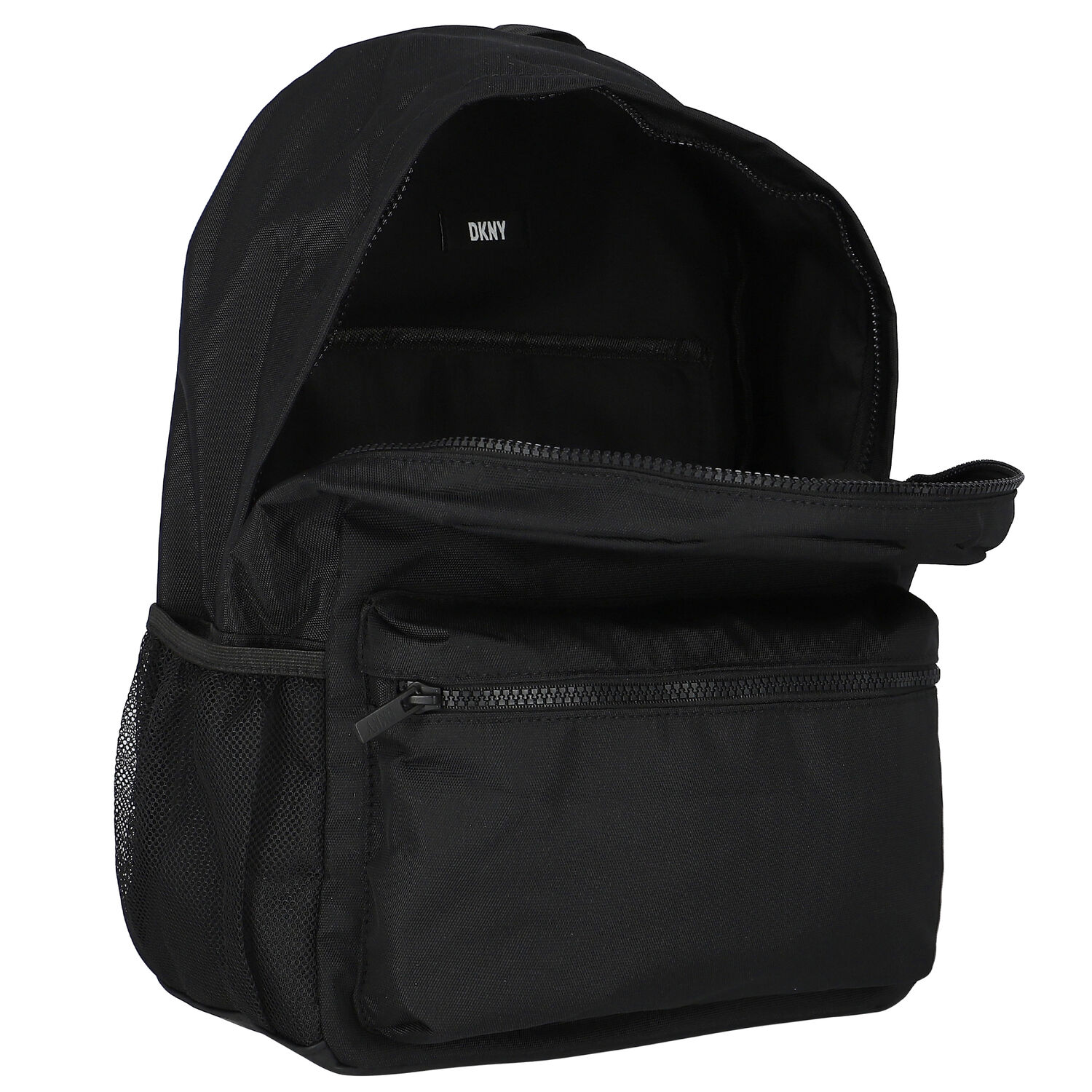 Black Logo Backpack, 1, hi-res