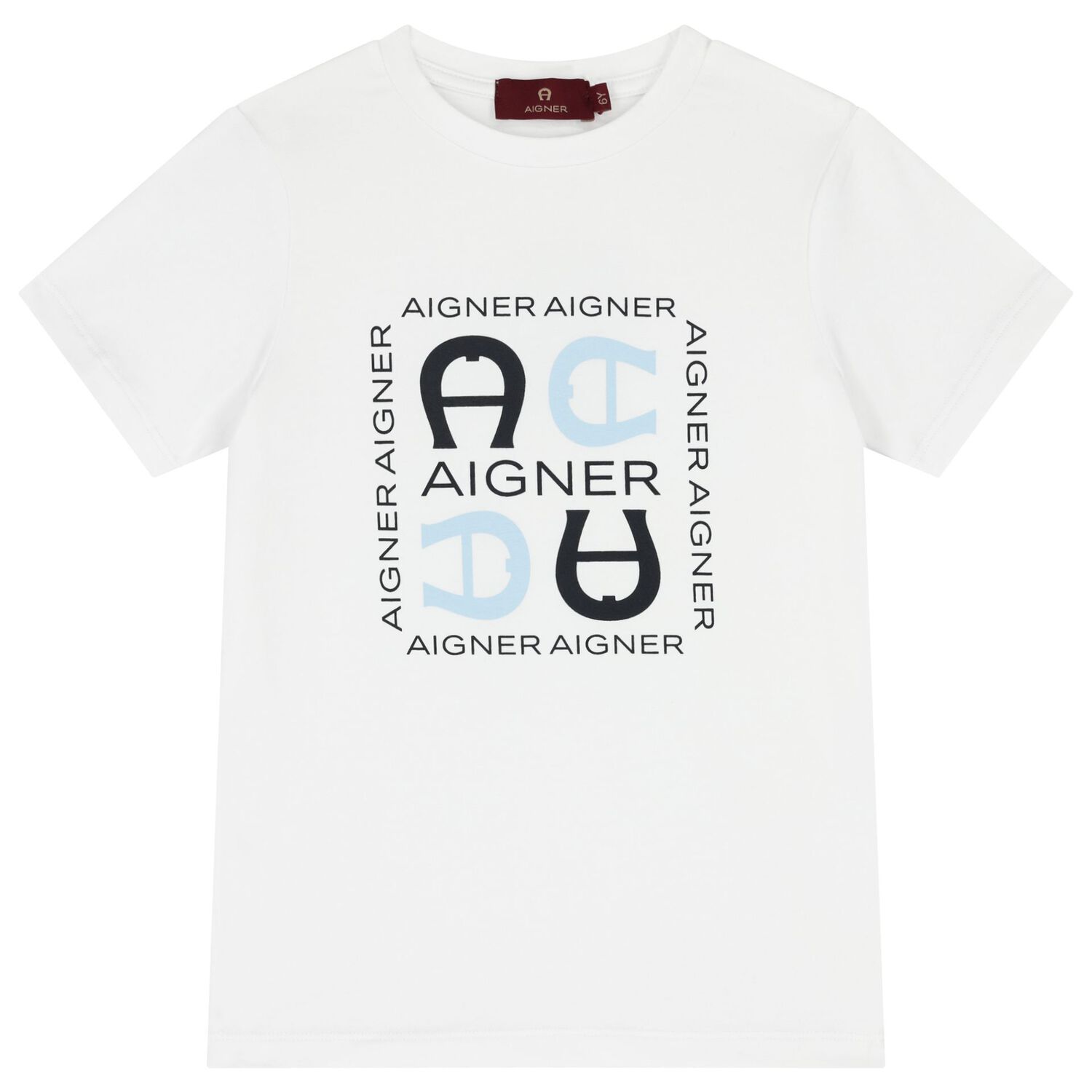 طقم أولاد شورت باللون الأبيض والكحلي, 1, hi-res