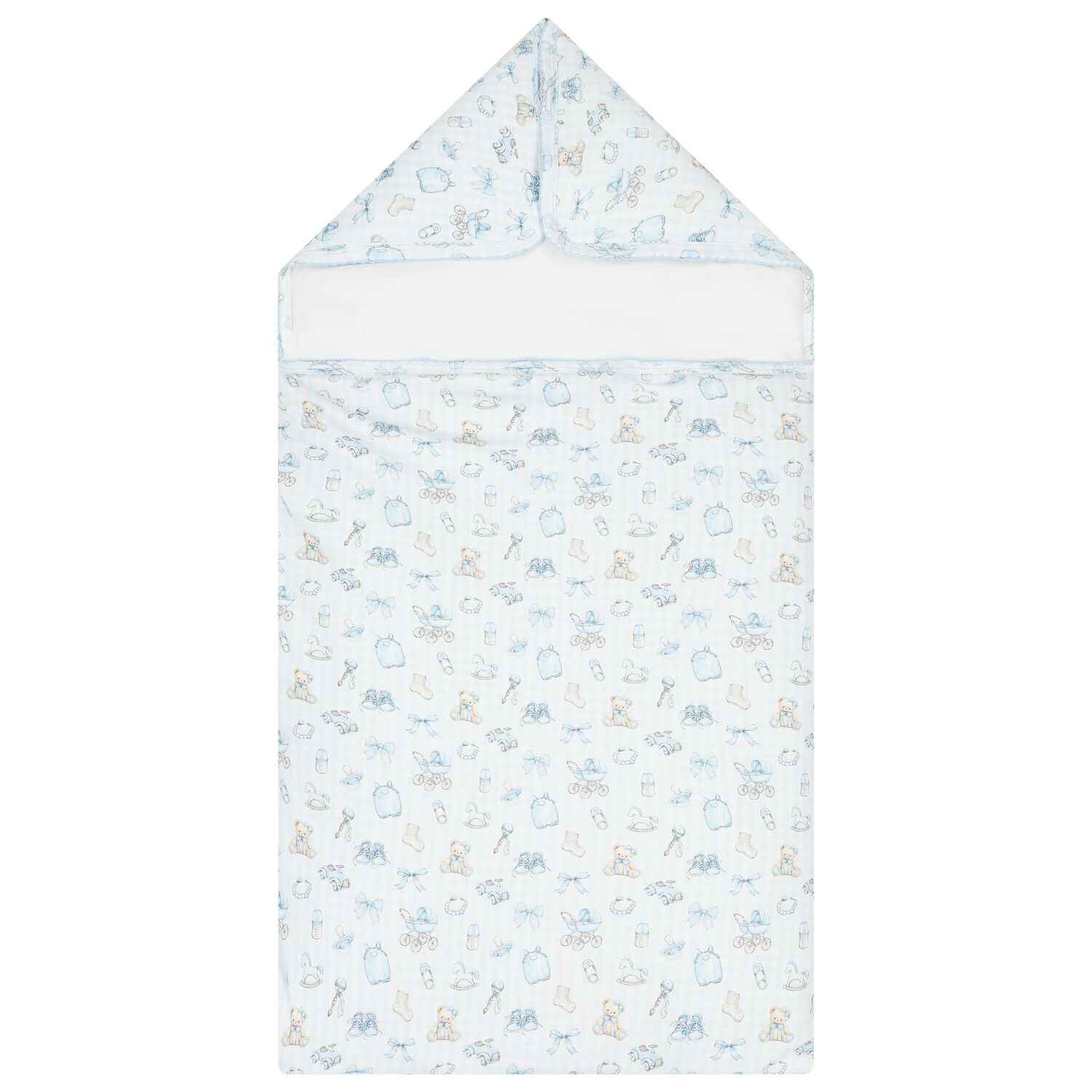 Blue Nursery Print Baby Nest, 1, hi-res image number null