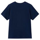 Boys Navy Blue Football T-Shirt, 2, hi-res
