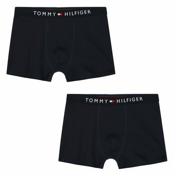 Boys Navy Boxer Shorts (2-Pack)