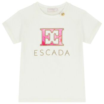 Girls Ivory Logo T-Shirt