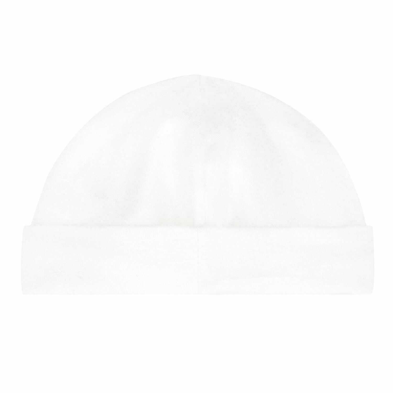 Baby Girls White Logo Hat, 1, hi-res