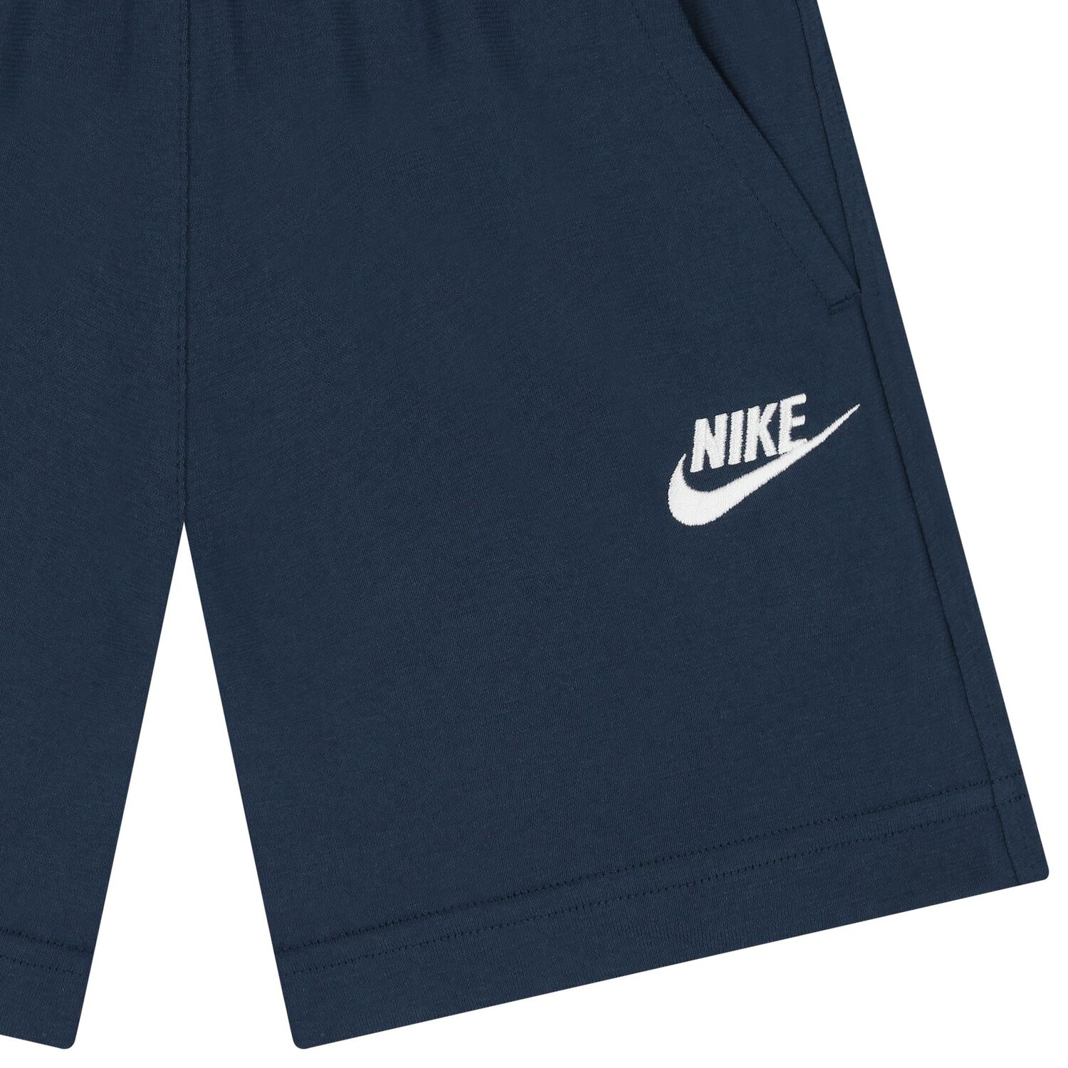 Navy Blue Logo Shorts, 2, hi-res