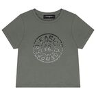 Girls Green Logo T-Shirt, 1, hi-res