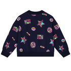 بدلة رياضية بنات باللون الكحلى, 1, hi-res