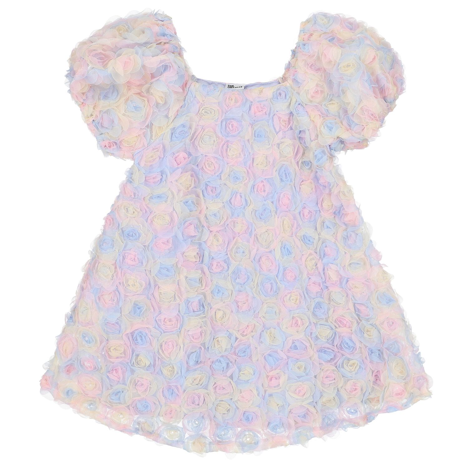فستان بنات بطبعة الزهور متعدد الألوان, 1, hi-res image number null