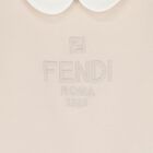 Beige & White Logo Babygrow Gift Set, 1, hi-res