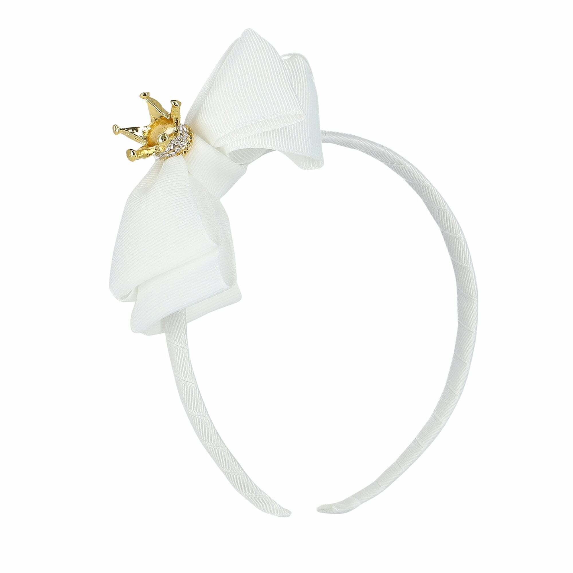 White headband bow 2025