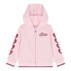 Baby Girls Pink Logo Tracksuit, 2, hi-res