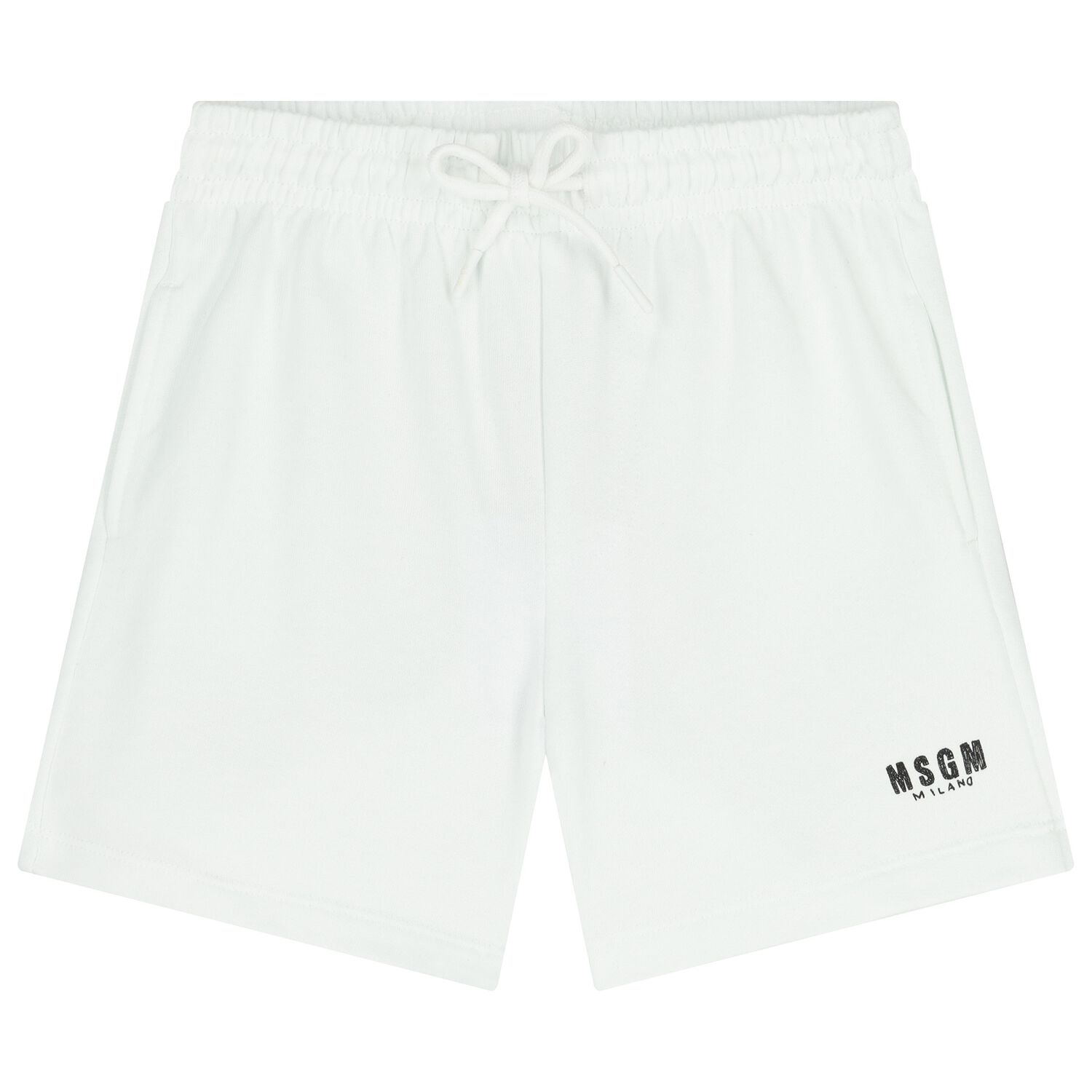 White Logo Shorts, 1, hi-res