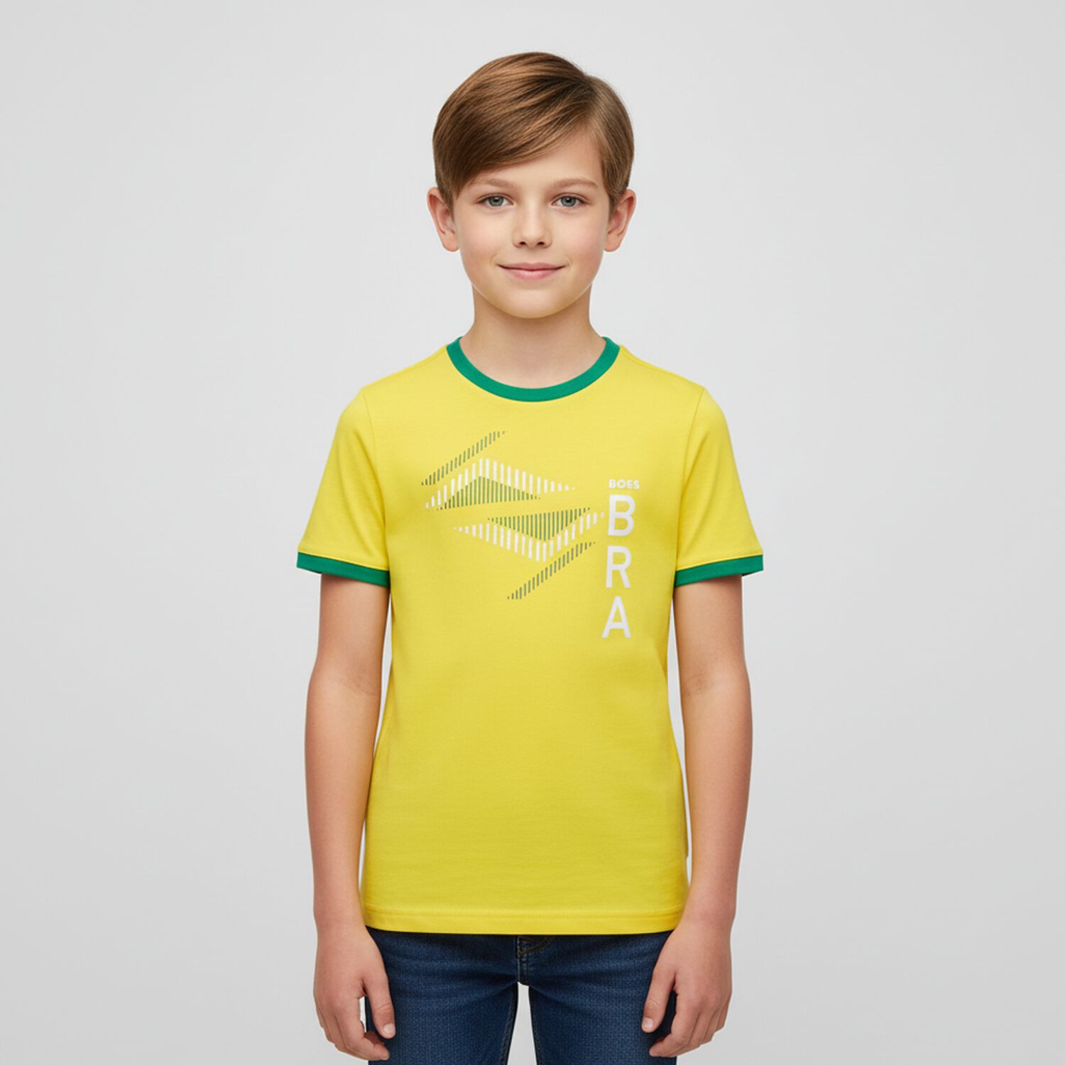 Boys Yellow Logo T-Shirt, 2, hi-res image number null