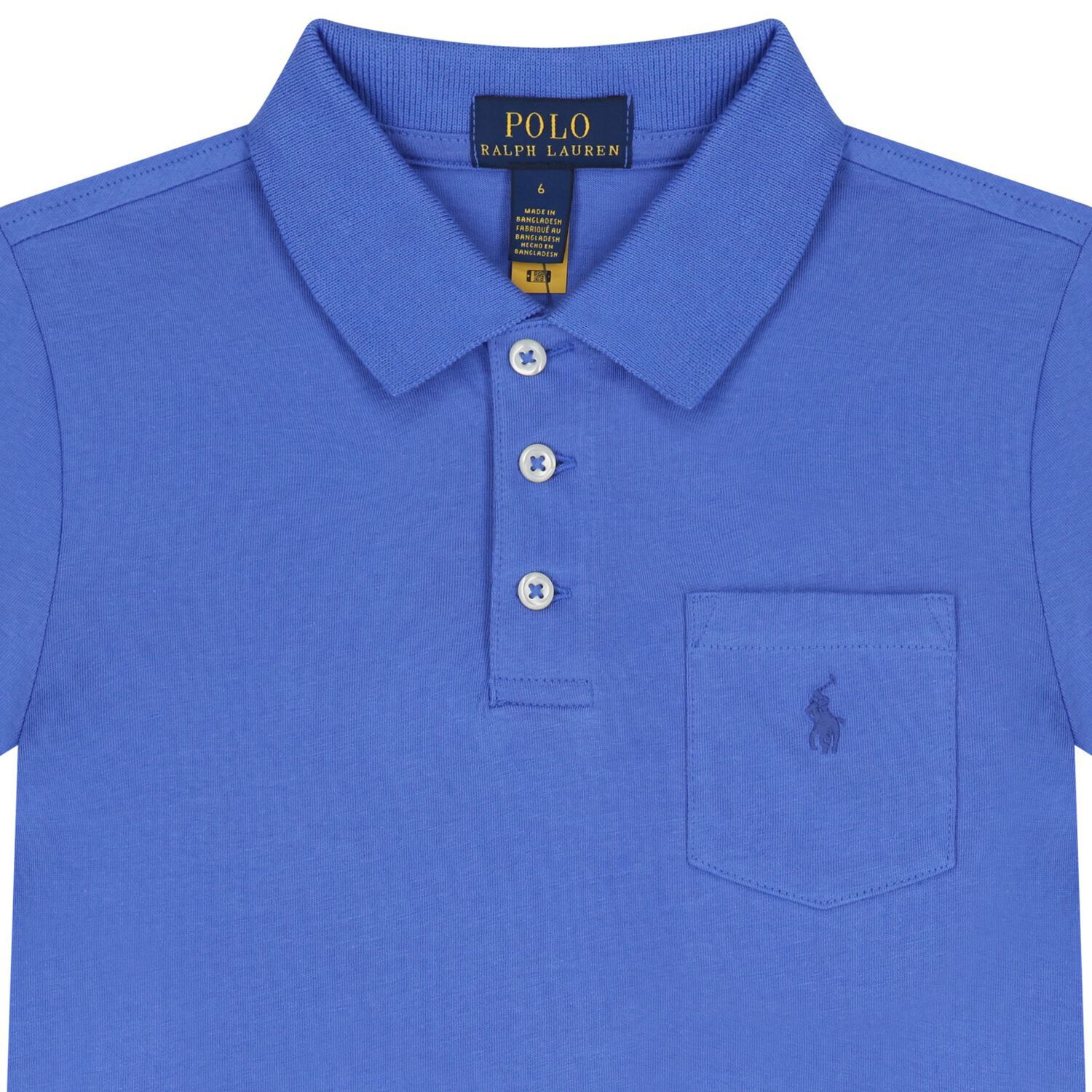 Boys Blue Logo Polo Shirt, 1, hi-res image number null