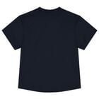 Boys Navy Blue Logo T-Shirt, 1, hi-res