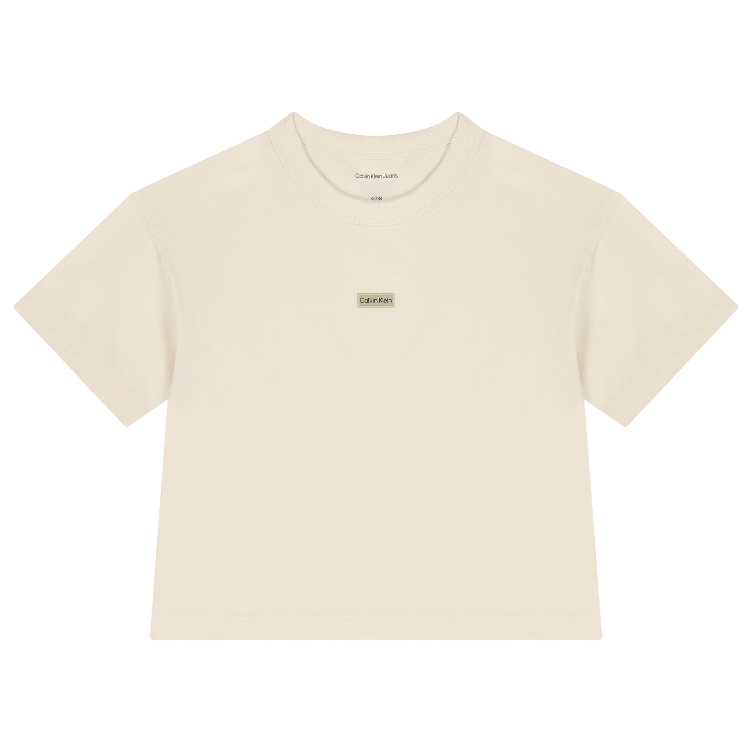 Girls Ivory Logo T-Shirt, 1, hi-res