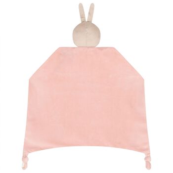Baby Girls Ivory & Pink Rabbit Comforter