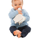 دمية زرافة مطاطية باللون العاجى والبيج, 1, hi-res