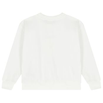 Boys White Polo Bear Sweatshirt