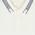 Baby Boys Ivory Logo Polo Shirt, 1, hi-res