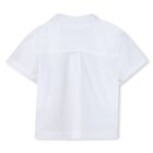 Younger Boys White & Black Logo Shorts Set, 1, hi-res