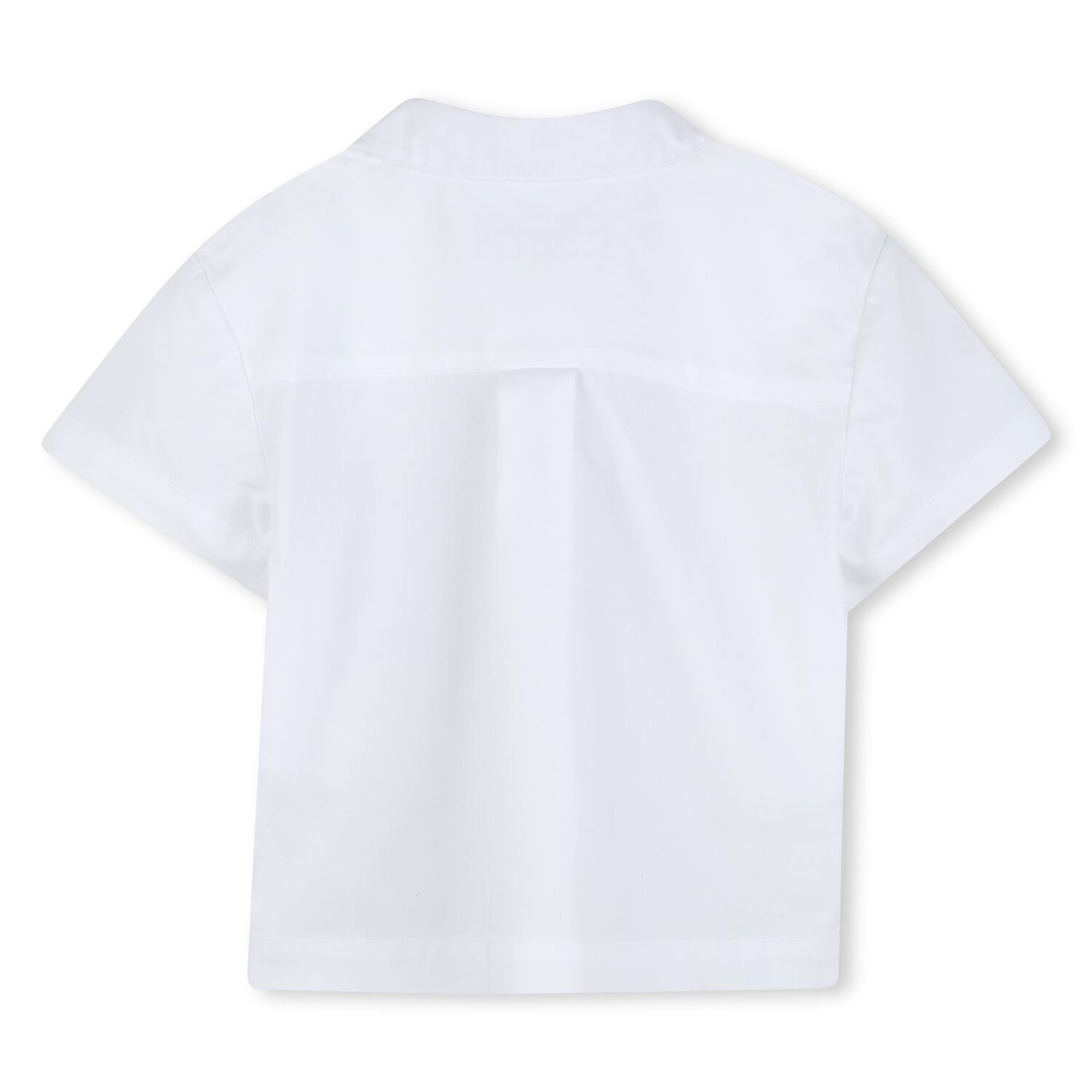 Younger Boys White & Black Logo Shorts Set, 1, hi-res