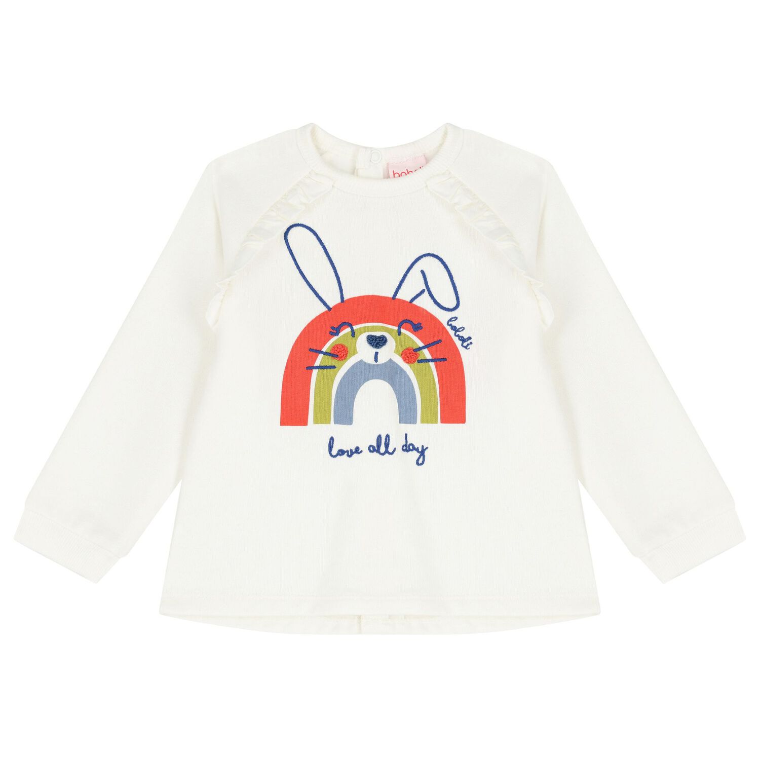 Baby Girls Ivory & Blue Tracksuit, 1, hi-res image number null