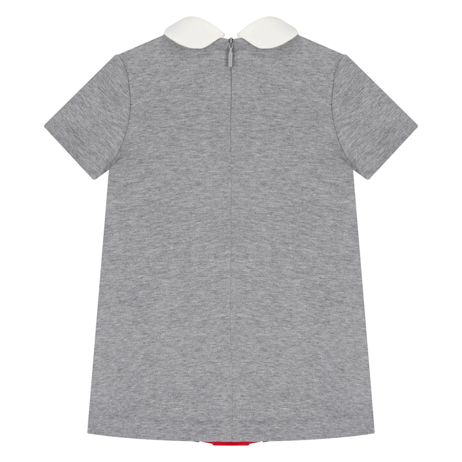 Younger Girls Grey Web Stripe Dress, 1, hi-res image number null