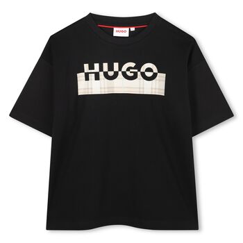 Boys Black Logo T-Shirt