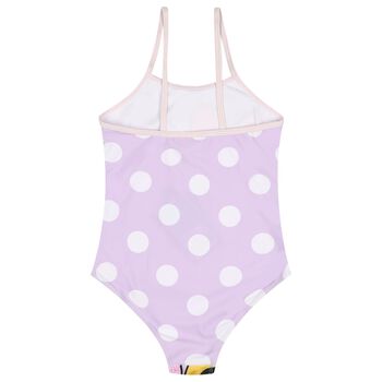 Girls Purple Minnie Mouse & Daisy Disney Swimsuit