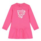 Baby Girls Pink Logo Heart Dress Set, 1, hi-res