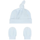 طقم قبعة وقفاز باللون الأزرق للأولاد, 1, hi-res