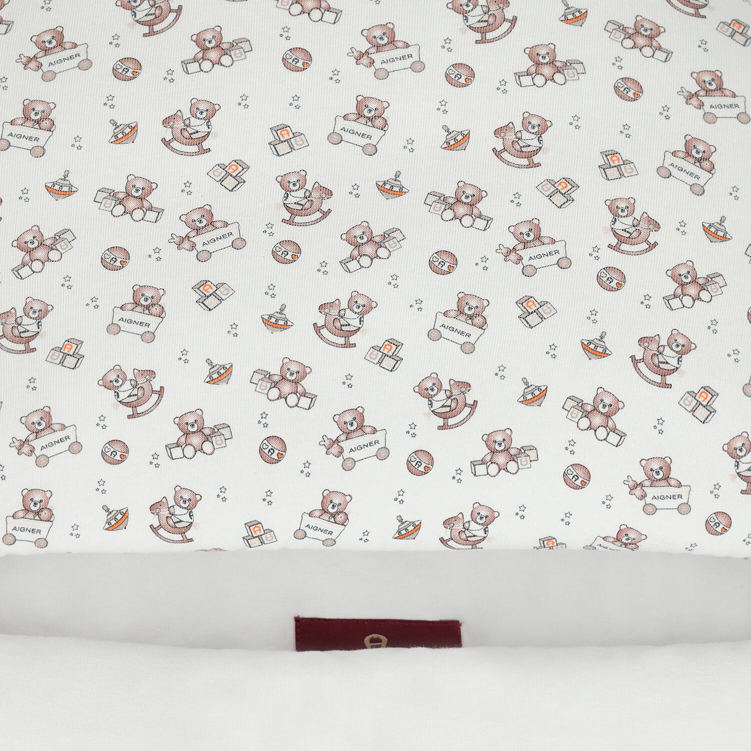 مدس بطبعة تيدى باللون الأبيض والبيج, 1, hi-res