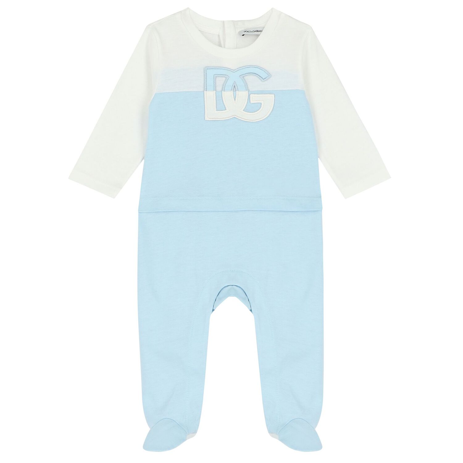 Baby Boys Blue & White Logo Babygrow Gift Set, 1, hi-res image number null