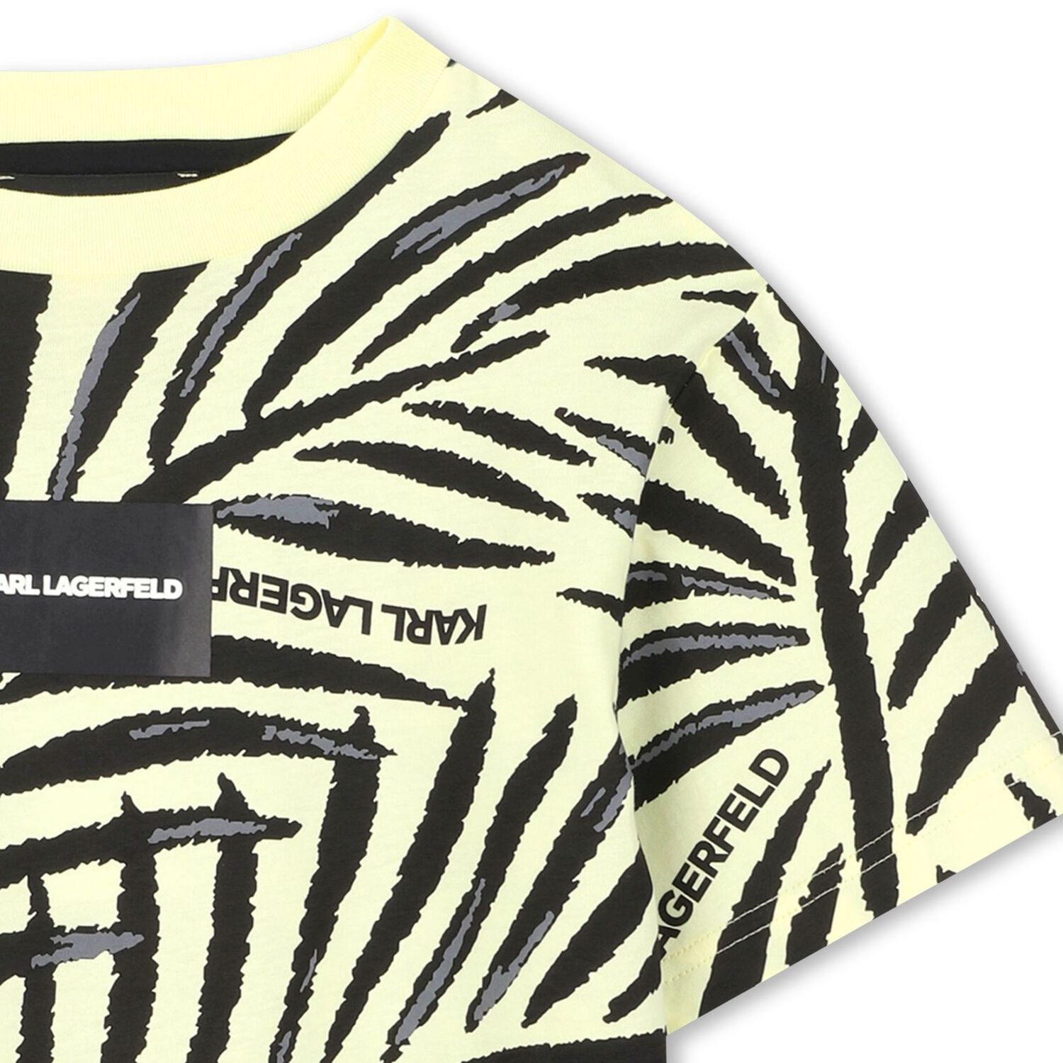 Boys Mini Me Yellow & Black Logo T-Shirt, 1, hi-res