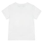 Girls Mini Me White Logo T-Shirt, 1, hi-res