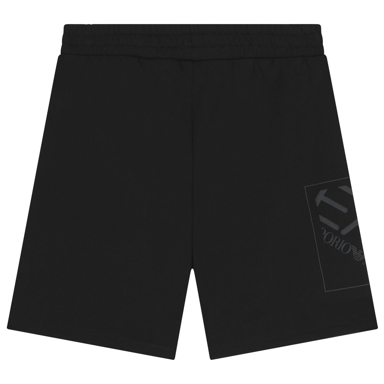 Boys Black Logo Shorts, 2, hi-res