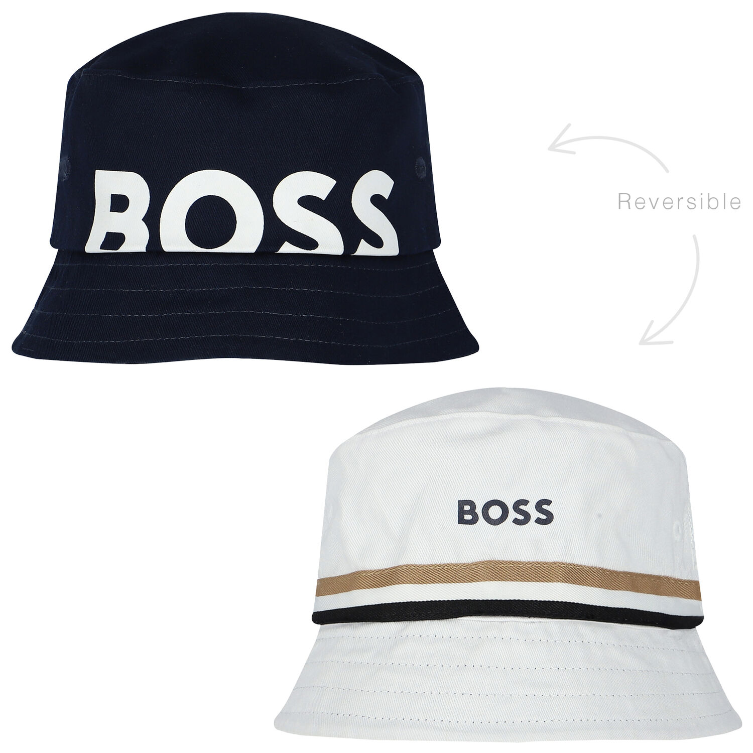 قبعة أولاد دلو بالشعار باللون الكحلي, 1, hi-res