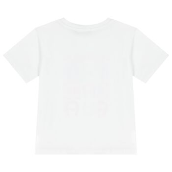 Girls White Logo T-Shirt