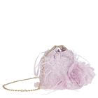 Girls Pink Feather Handbag, 1, hi-res