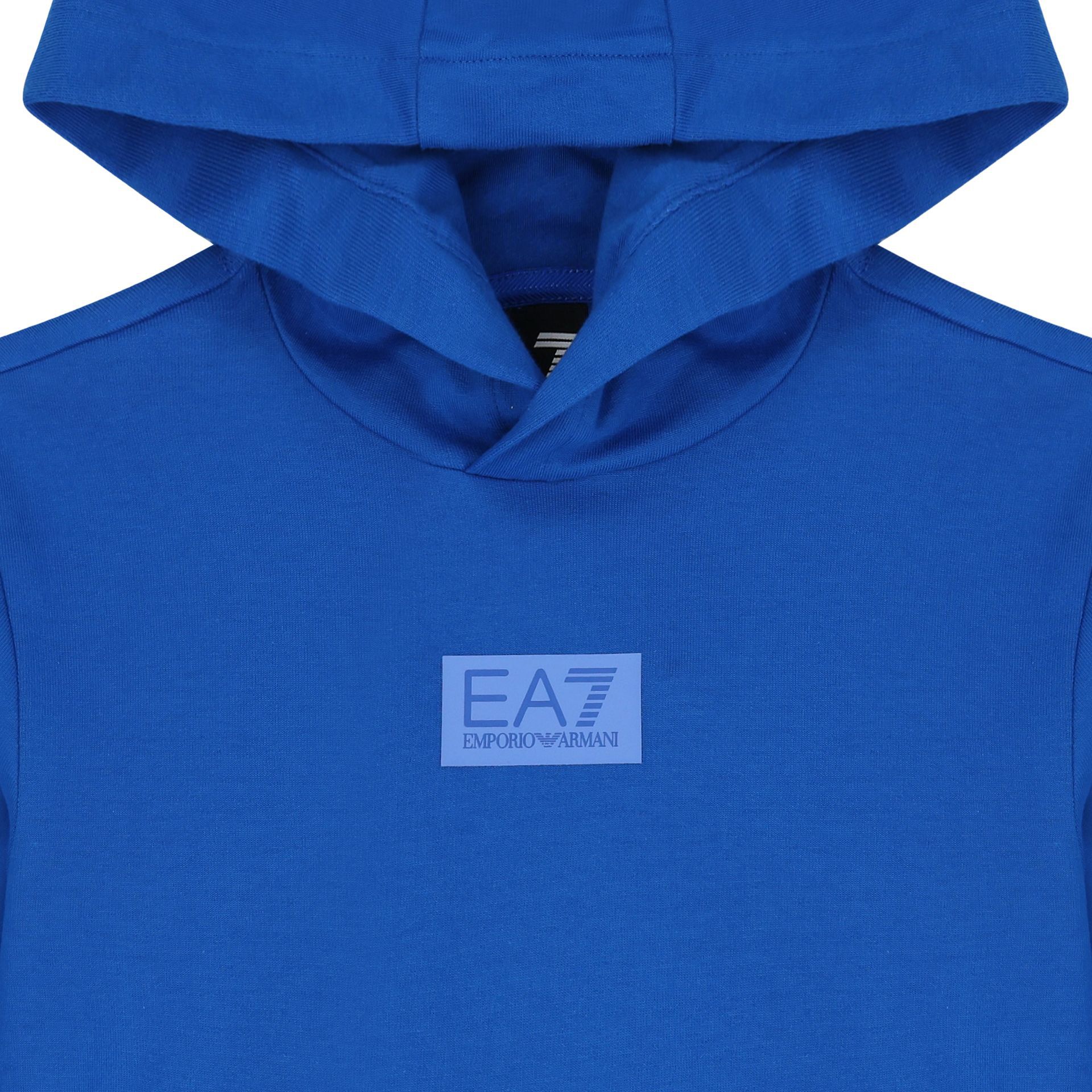 EA7 Emporio Armani Boys Blue Logo Sweatshirt Junior Couture UAE