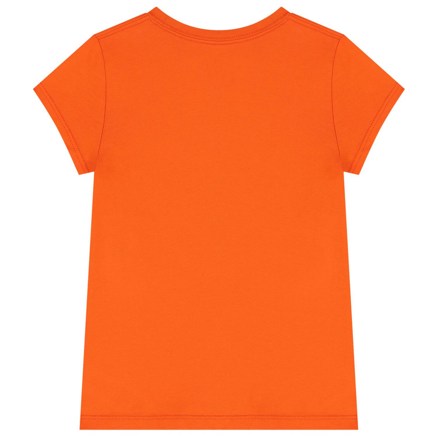 Girls Orange Polo Bear T-Shirt, 1, hi-res