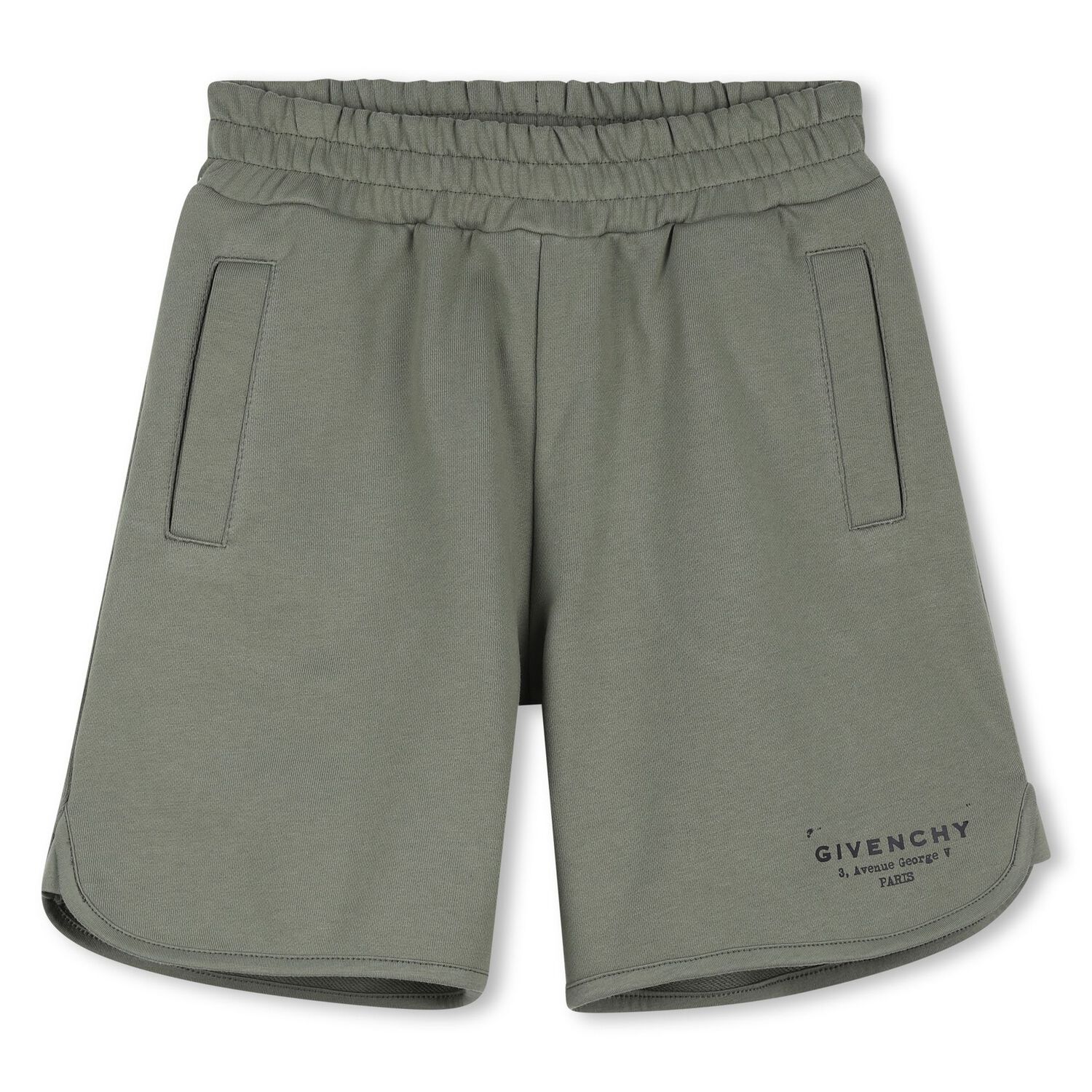 Boys Green Logo Shorts, 2, hi-res