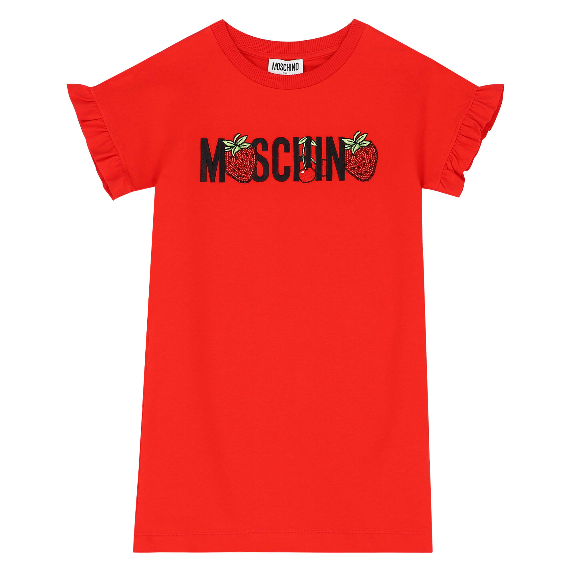 Girls red moschino dress top